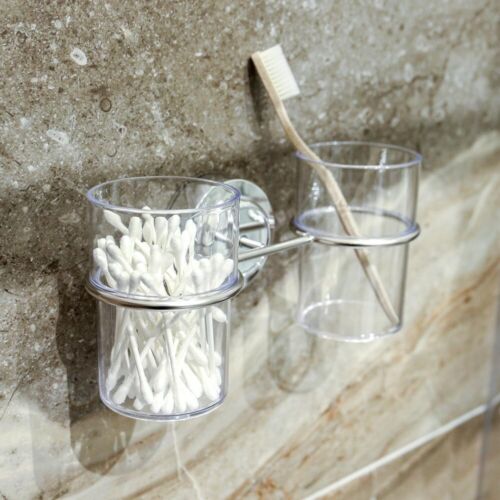 Securely Mounted Suction Cup Toothbrush Tumbler Holder for Hygienic Bathroom - Picture 5 of 5