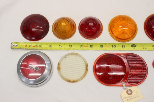 vintage Automobile TAIL LIGHT LOT Ford Chevrolet GM Car RAT ROD Old Early L@@K - Foto 18 di 20