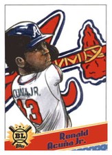 2020 Topps Big League Star Caricature Reproductions Ronald Acuña Jr.  SCO-RA
