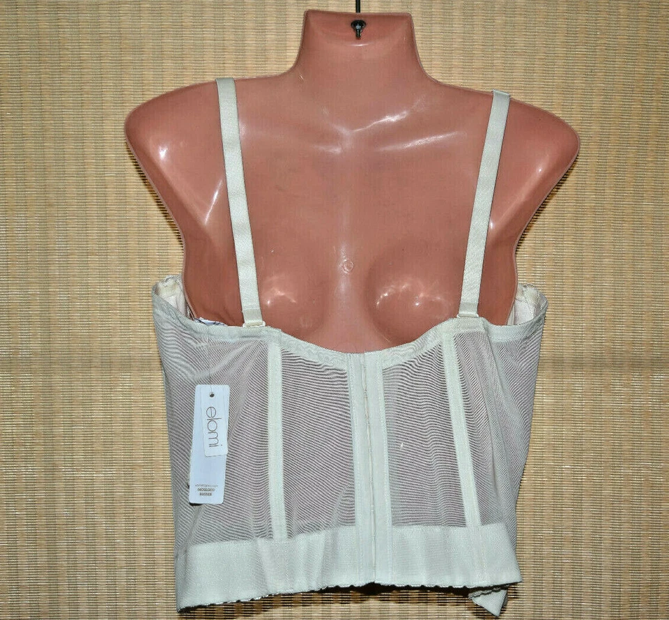 NWT Elomi 1231 smoothing convertible underwire bustier IVORY YOU CHOOSE Size  - Image 2 of 2