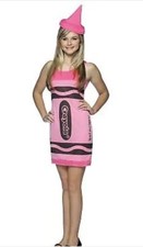 Rasta Imposta Tickle Me Pink Teen Crayola Crayon Tank Dress Size 13-15 Teen (BB)