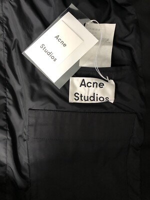 NEW W/TAGS $950 ACNE STUDIOS 'PORTLAND PAW 16' BLACK HOODED JACKET