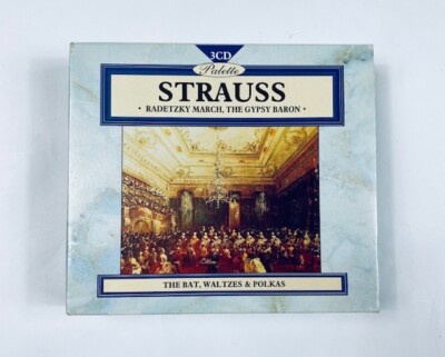 Strauss. Radetzky March, The Gypsy Baron. The Bat, Waltzers & Polkas. CD Boxed
