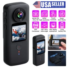 NEW 4K 24MP Sport 30m Action Camera Ultra HD WiFi Waterproof Vlog Motor Bike Cam