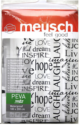 MEUSCH (Kleine Wolke  ) Duschvorhang Lyric 180 x 200cm Peva