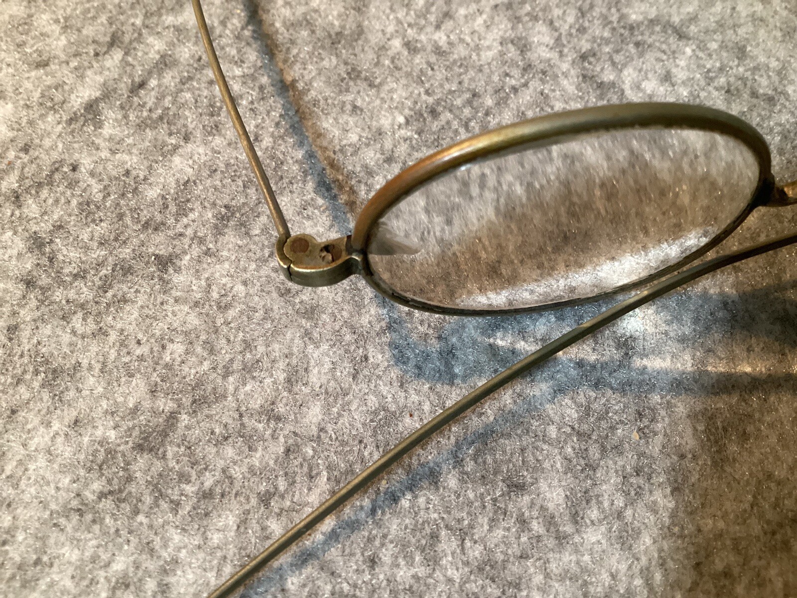 Antique 1800s Straight Temple Silvertone Vintage Glasses eBay