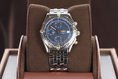 Breitling デジタル腕時計 Breitling Chronomat Windrider 40mm, Blue Arabic Dial - 18kt Gold