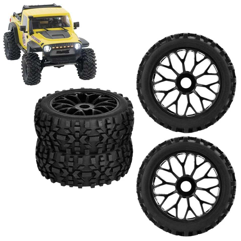 4 Stk 17mm Rad Reifen 1/8 RC Auto Off Road Rad Ersatz für Arrma Hpi Traxxas DE - Bild 4 von 4