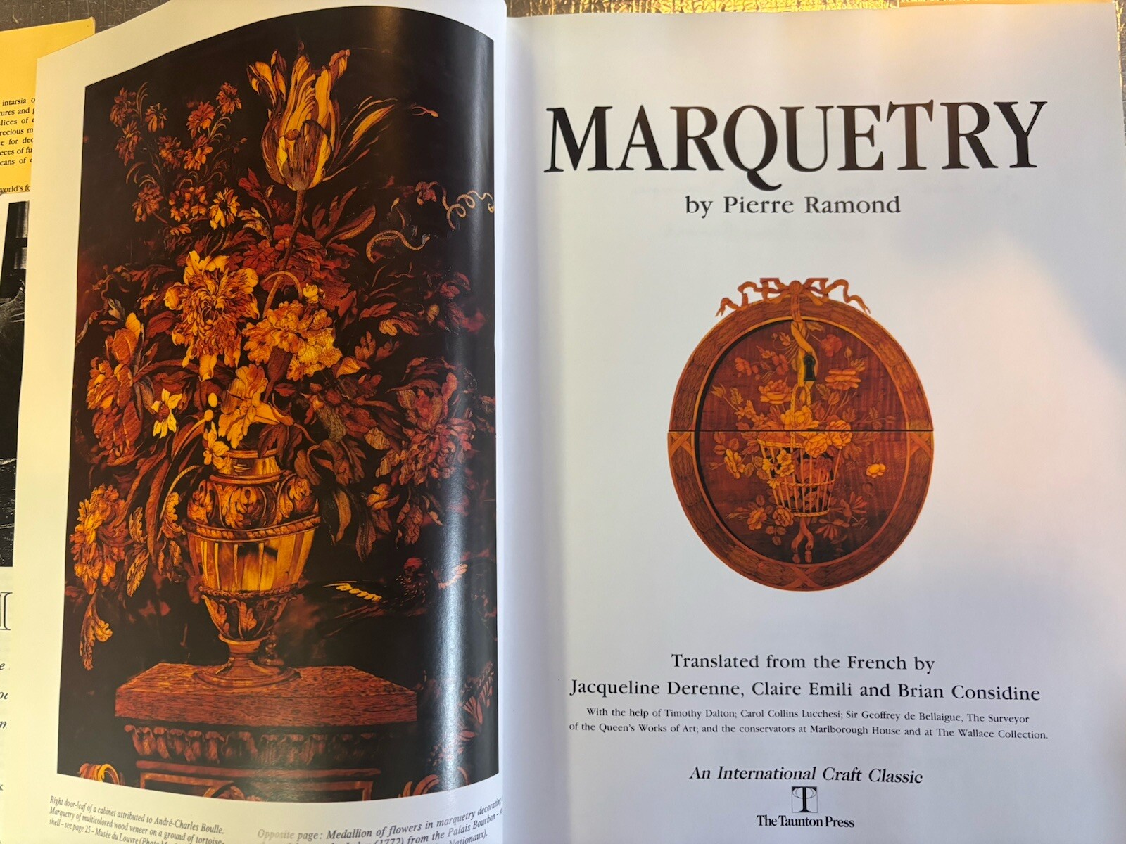MARQUETRY-WOOD MASTER ART PIERRE RAMOND HC DJ EX FIRST EDITION SIGNED VERY RARE