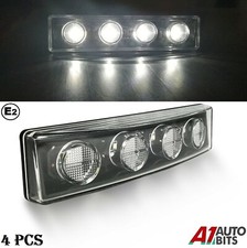 24v Clear Front Led Visor Drl Marker Position Light 4X Lamp E2 For Scania Truck