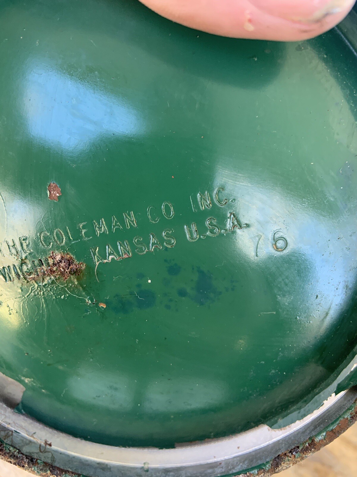 Vintage Coleman Green Lantern Dated 6/76 (Parts or Repair)-Estate Find