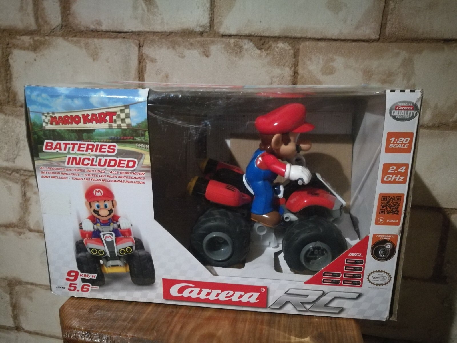 carrera rc mario kart quad