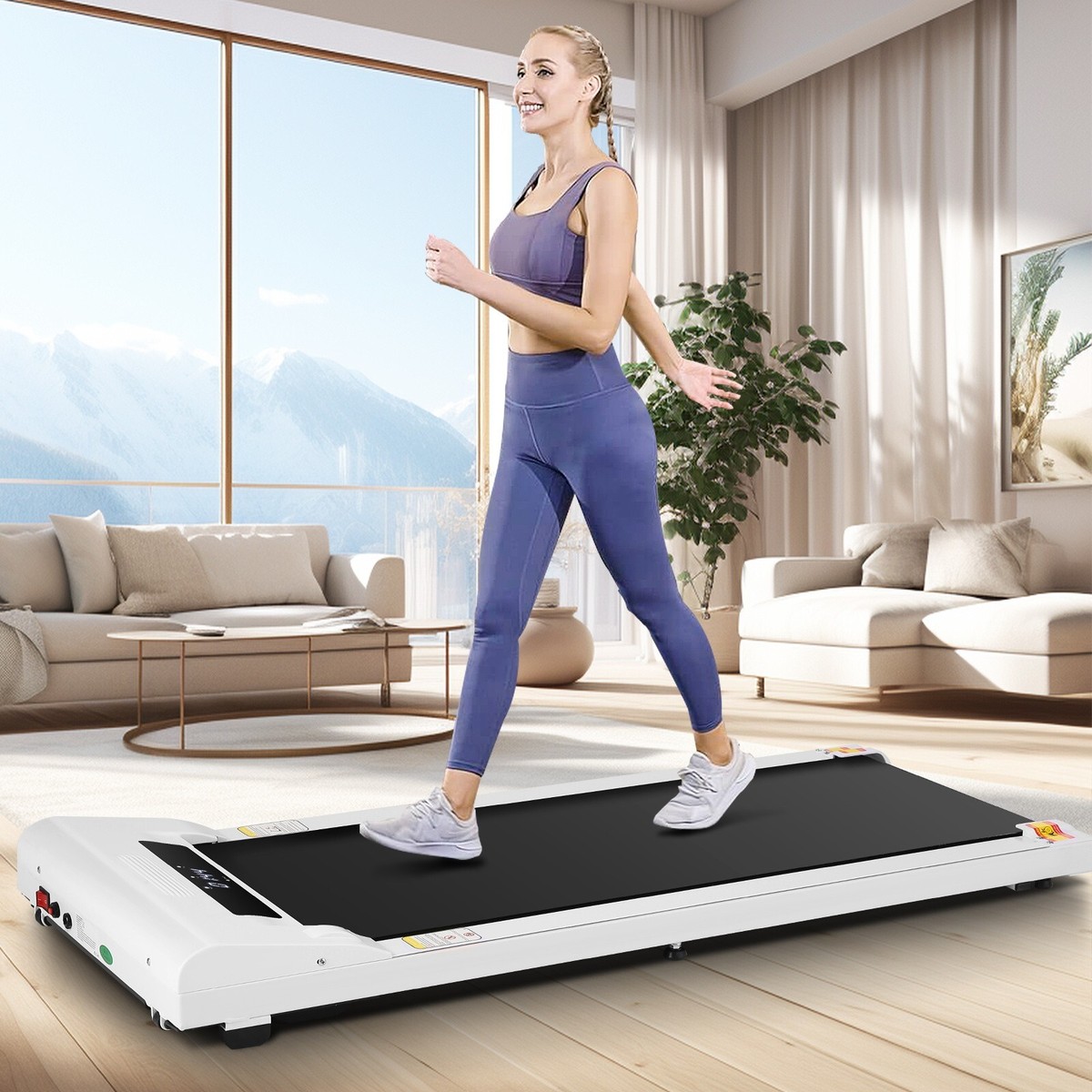 Under Desk Treadmill Walking Pad Treadmill 300 lb Capacity with