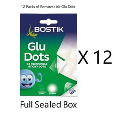 Bostik Glu Dots 12 Packs of Removeable Glu Dots?Sealed Box