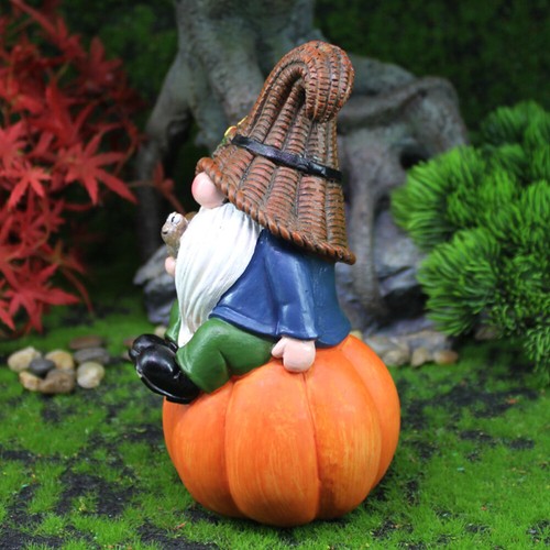 4 Count Dwarf Ornaments Thanksgiving Gnomes Outdoor Decorations Garden Statue - Picture 5 of 12