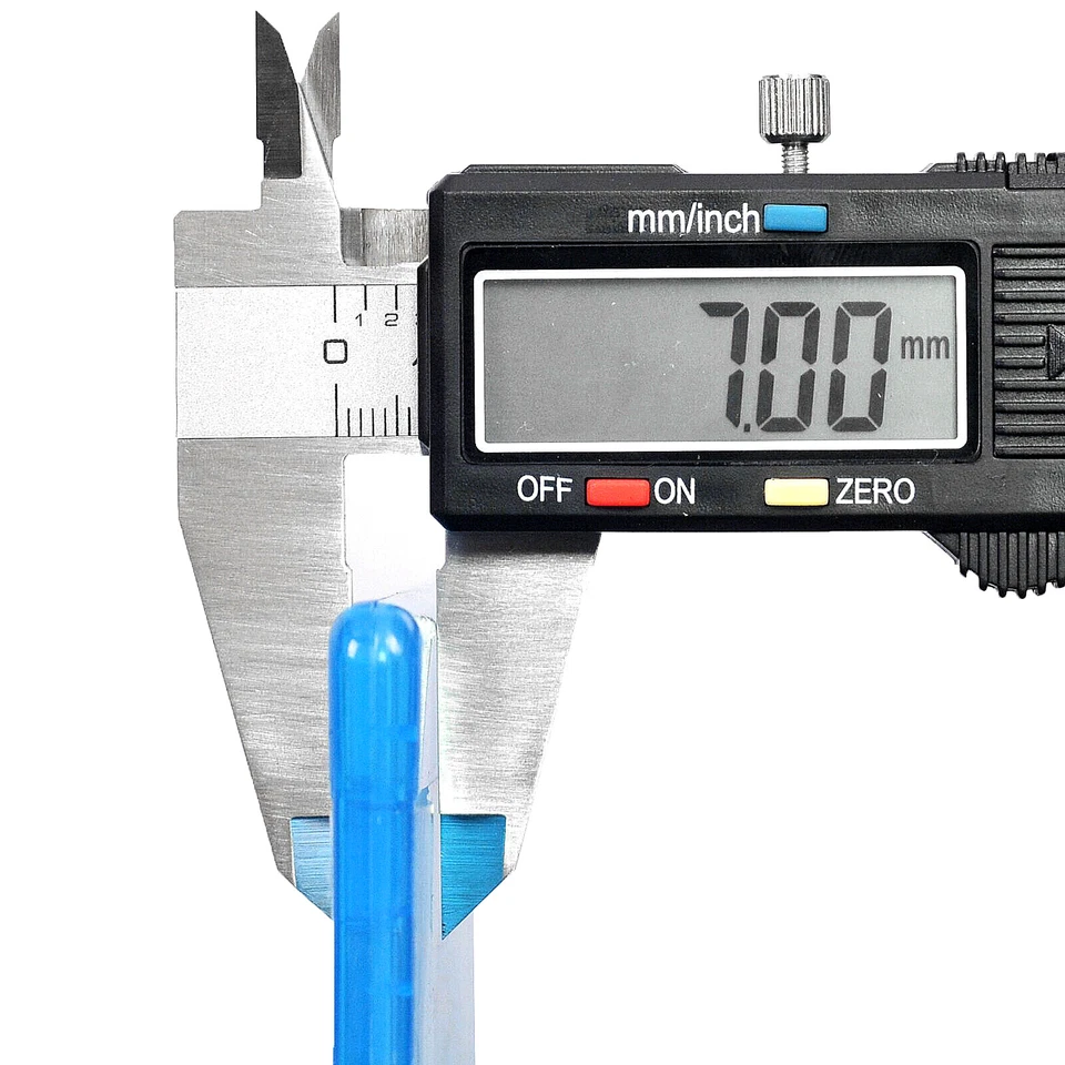 Paquete de 10 fundas de plástico delgadas de 7 mm BD DVD CD soporte de almacenamiento de un disco cubierta transparente azul Foto 4 de 4