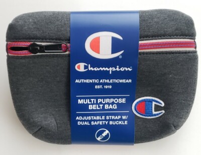 Champion Big C Neoprene Over Shoulder Bag Fanny Pack Grey