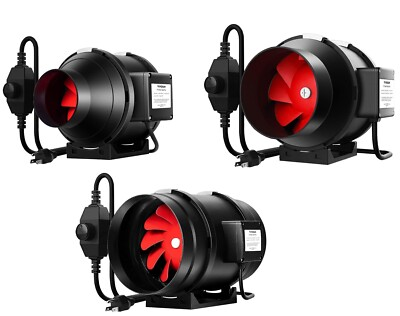 #ad #ad VIVOSUN 4 6 8quot; Inline Duct Fan Variable Speed Controller HVAC Exhaust Blower Kit $149.59