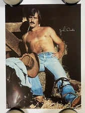 John Woods Vintage Original Poster Pro arts 1981 Male Model Pinup Guy Dorm Room