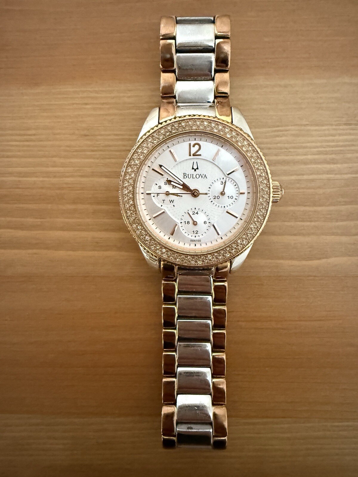 Bulova Women's Multi-Function Crystal Bracelet Wa… - image 1
