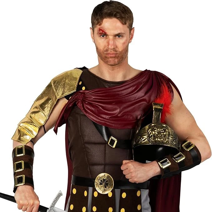 Disfraz de Gladiador Hombre Adulto Romano Espartano Guerrero Centurión Soldado Halloween Foto 2 de 4
