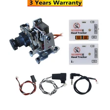 Wireless Head Tracker 2.4G TX+RX Modules w/ 2-axis Gimbal Bracket + 2pcs Servos