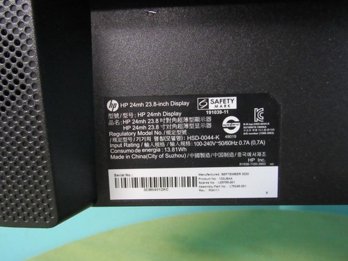 HP 24mh 23.8" Display Full HD Matte Screen IPS Monitor - HSD-0044-K VGA HDMI - Picture 10 of 14