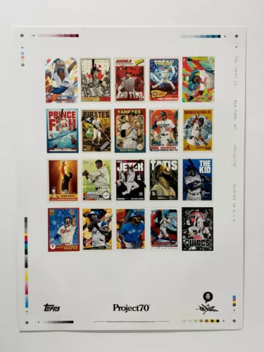 2021 Topps Project 70 Quiccs Limited Edition Gold Stamped 18x24 Poster