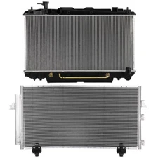 Aluminum Radiator & AC Condenser Cooling Kit For 2001-2005 Toyota RAV4 Base l4