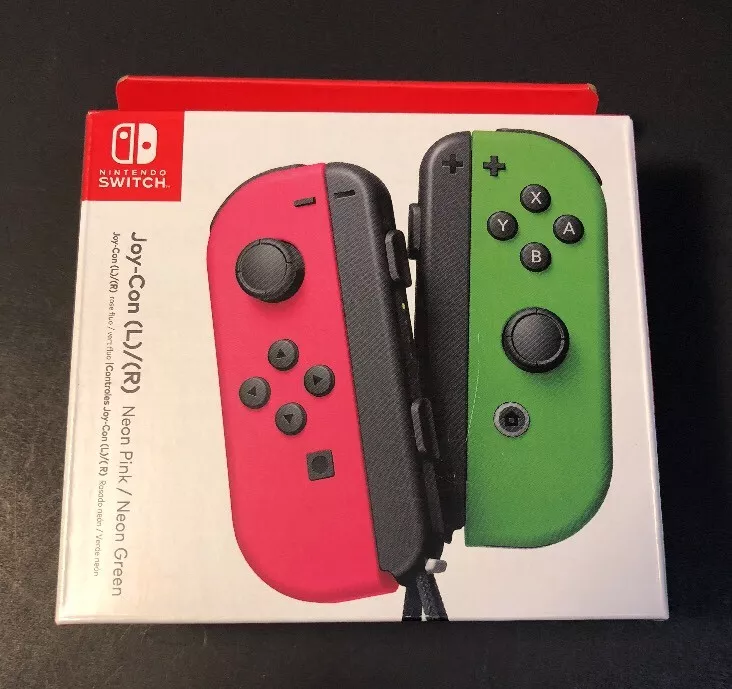 Official Nintendo Switch Joy-Con Set [ Neon PINK / Neon GREEN ] NEW