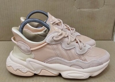 ADIDAS OZWEEGO SNEAKER GRÖßE UK 4 APRICOT FARBE ZWEIMAL GETRAGEN TOP 
