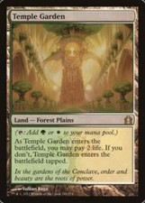 RUSH FR/VF Jardin du temple - Temple Garden NM MTG magic RTR