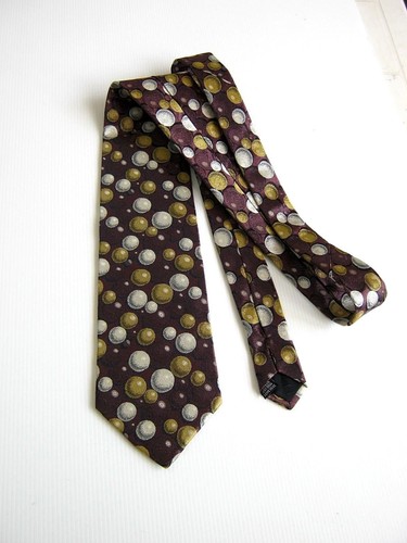 Cravate Ungaro Paris - 100% Soie - Made In Italy - Set Marron Rayé Classique Pour Homme - Élégance Assurée