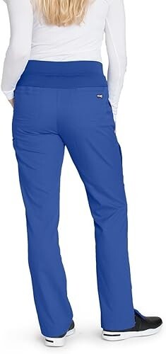 Grey's Anatomy™ Barco Women's 6-Pocket Tie Front Cargo Scrub Pant XL 4277 Galaxy - Picture 2 of 2