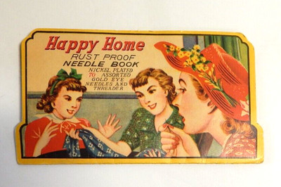 Vintage Happy Home Needle Book