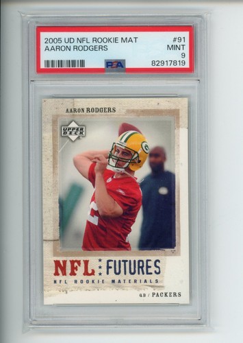 Aaron Rodgers #91 — 2005 Upper Deck NFL Rookie Materials football card