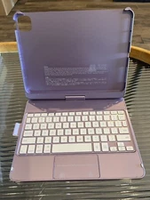 Wireless Keyboard for Tablet 7in x 10in Aluminum Alloy Light Purple