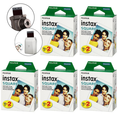 Fujifilm INSTAX SQUARE Fuji Instant Film 100 Photo Exposure Sheets