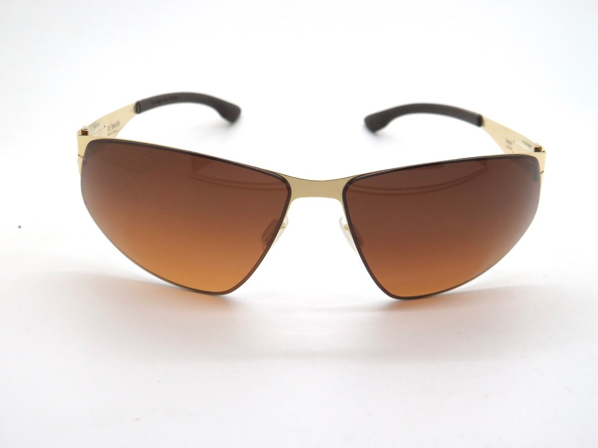 NWT IC Berlin Reese-M1521003003t06134do Sun-Gold Rectangle 66mm Sunglasses Ic Berlin Reese Sunglasses main image 4