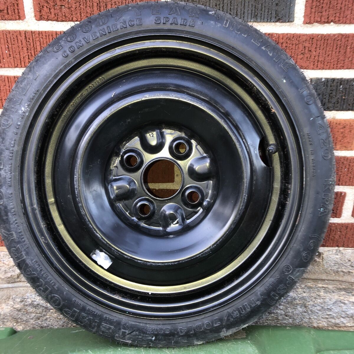 SPARE TIRE WHEEL RIM DONUT J14X4T 9 97 TI16 - T115/70D14 88M SPARE TIRE WHEEL RIM DONUT J14X4T 9 97 TI16 - T115/70D14 88M