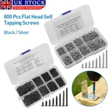 800 Pcs M2 Self Tapping Screws, Small Wood Decking Screw, Tiny Concrete Screw...