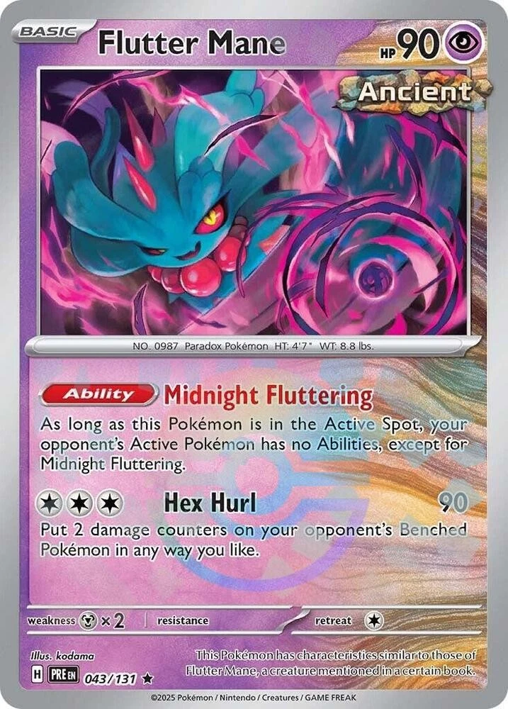 Flutter Mane 043/131 Prismatic Evolutions for sale | eBay