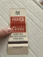 Vintage Matchbook Cover - Coors Brewing America’s Fine Light Beer MB57