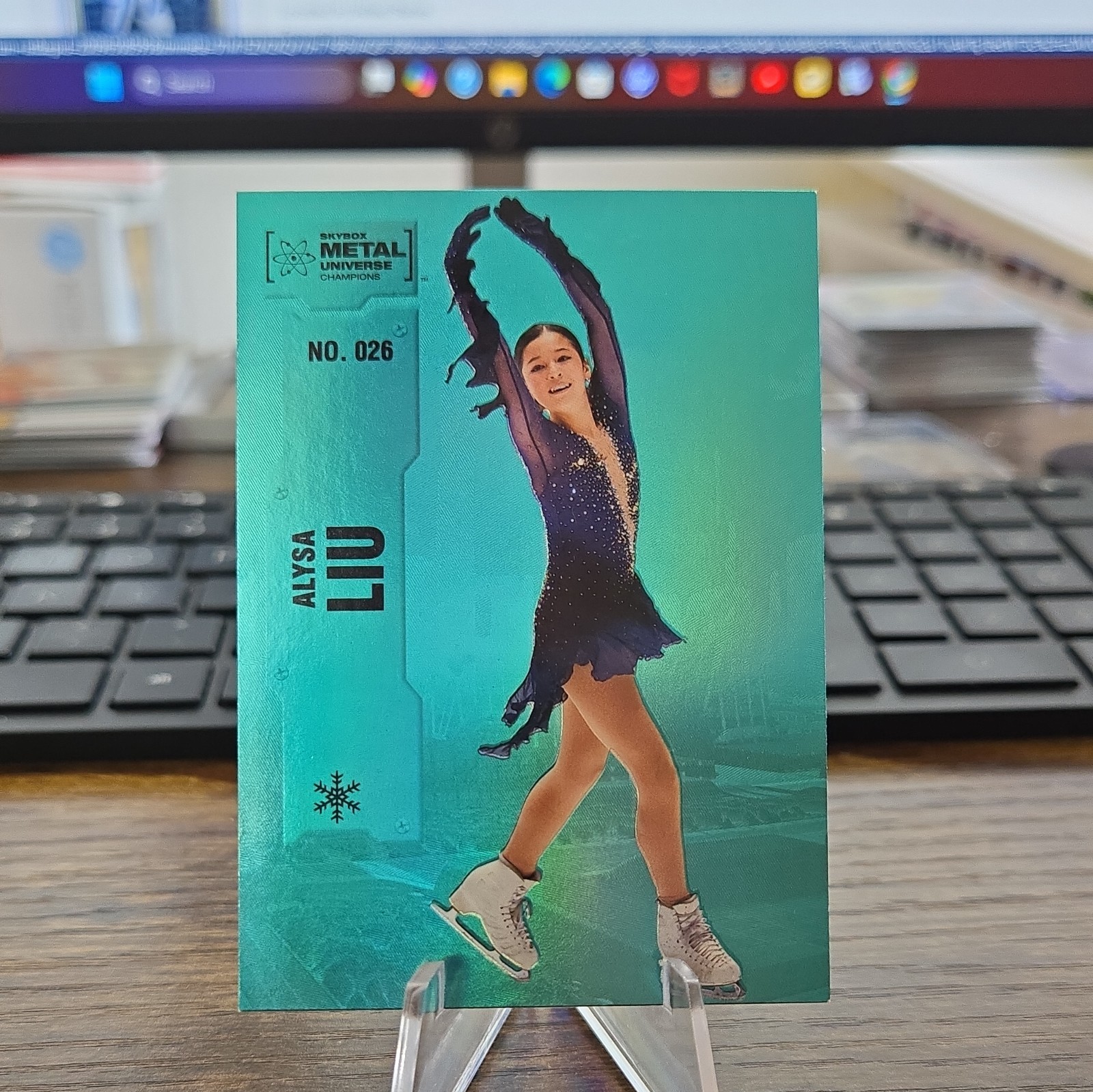 2022 Skybox Metal Universe Champions - Alysa Liu #026 Aqua
