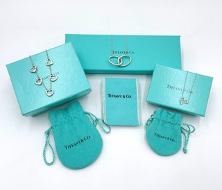 Auth Tiffany & Co. Necklace SV925 Set3 17g W/Box BA120574