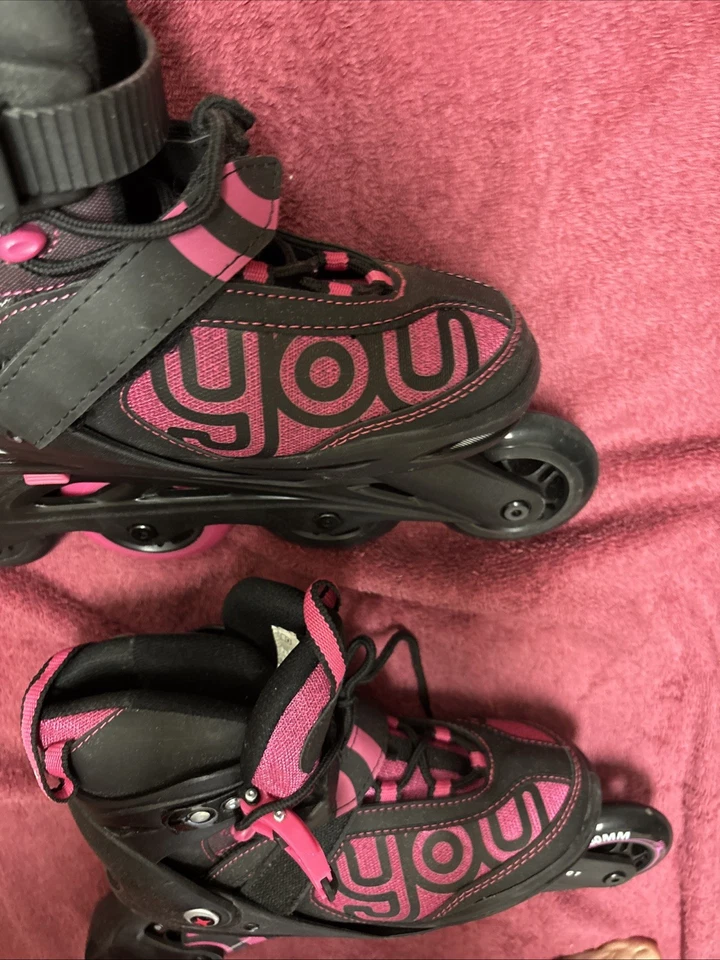 Neu mit Etikett Crivit Big KINDER SOFTBOOT Inline-Skates schwarz/pink Größe 5,5 - Bild 4 von 4