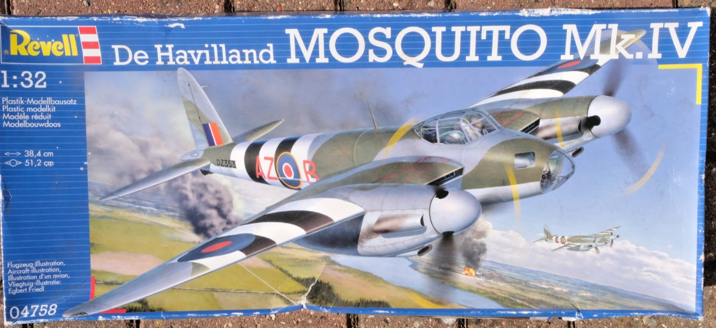 Revell 1/32 De Havilland Mosquito Mk.IV Model Kit 04758 NOS Box & parts sealed