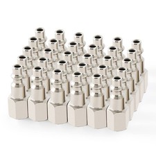 Industrial Air Plug 30-PACK 1/4" NPT Female Pneumatic Compressor Fittings