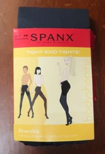 Spanx Tight-End Tights Reversible Bodyshaping Tights - Size C - Black / Charcoal