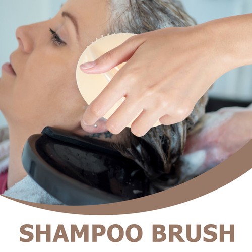 2 Stück Waschkamm Haarschrubber für Dusche Kopfhaut Massagegerät Bürste Shampoo - Bild 2 von 12
